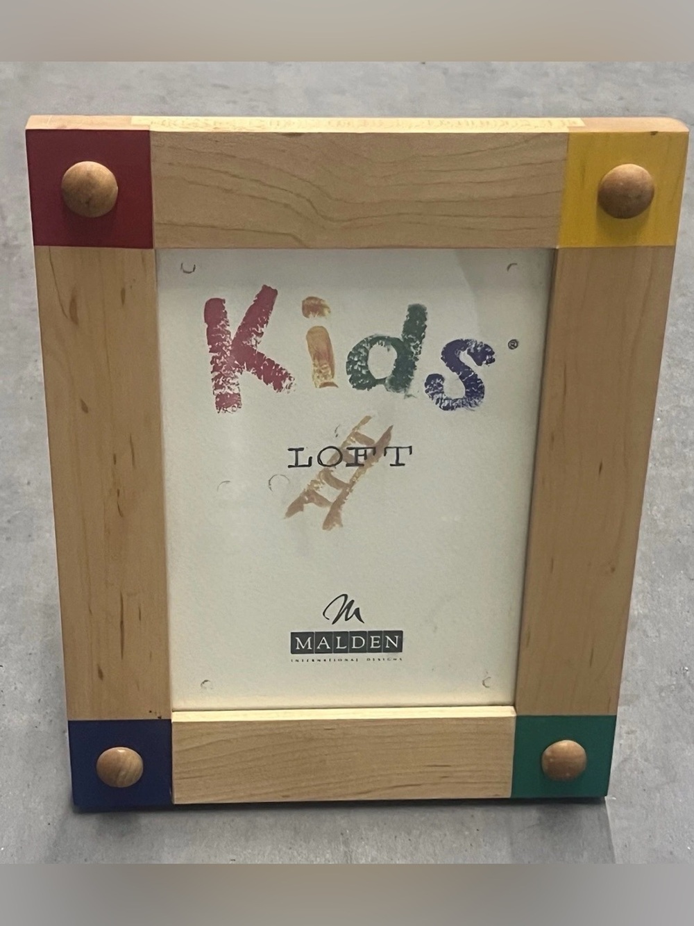Malden Photo Frame with Primary Color Accents